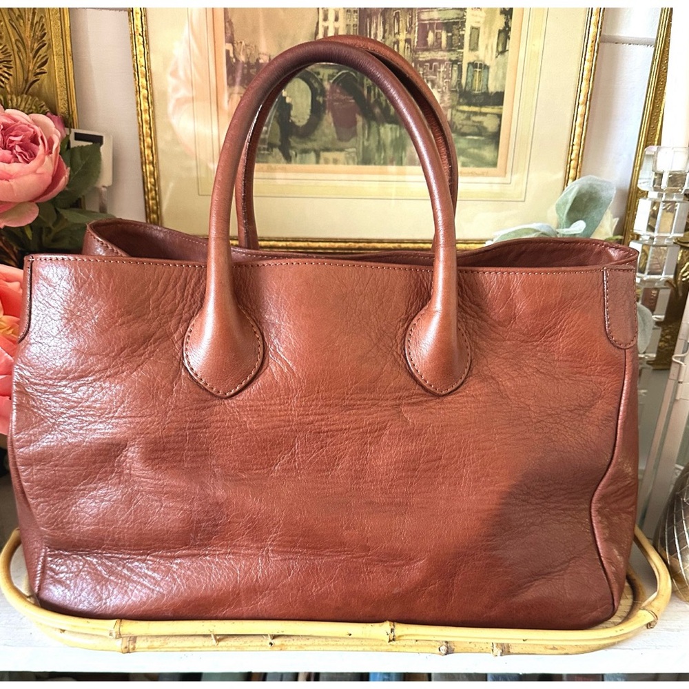 Mark & Graham Brown Leather Tote